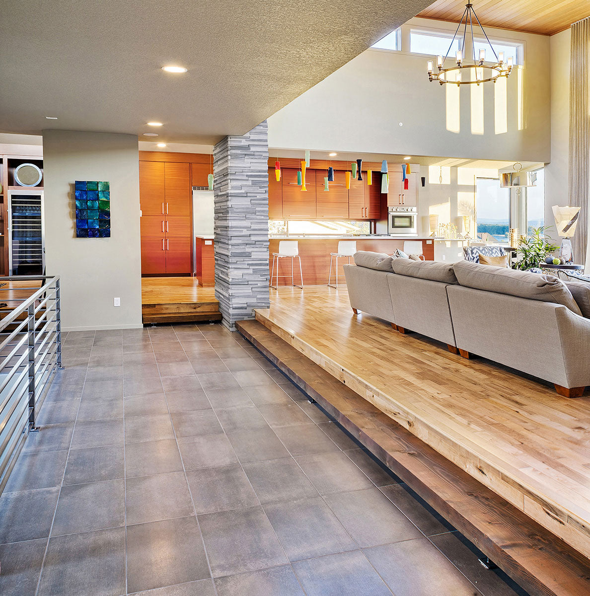 Alaska Gray 3d Stacked Stone Tile