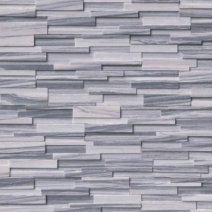 Alaska Gray 3d Stacked Stone Tile