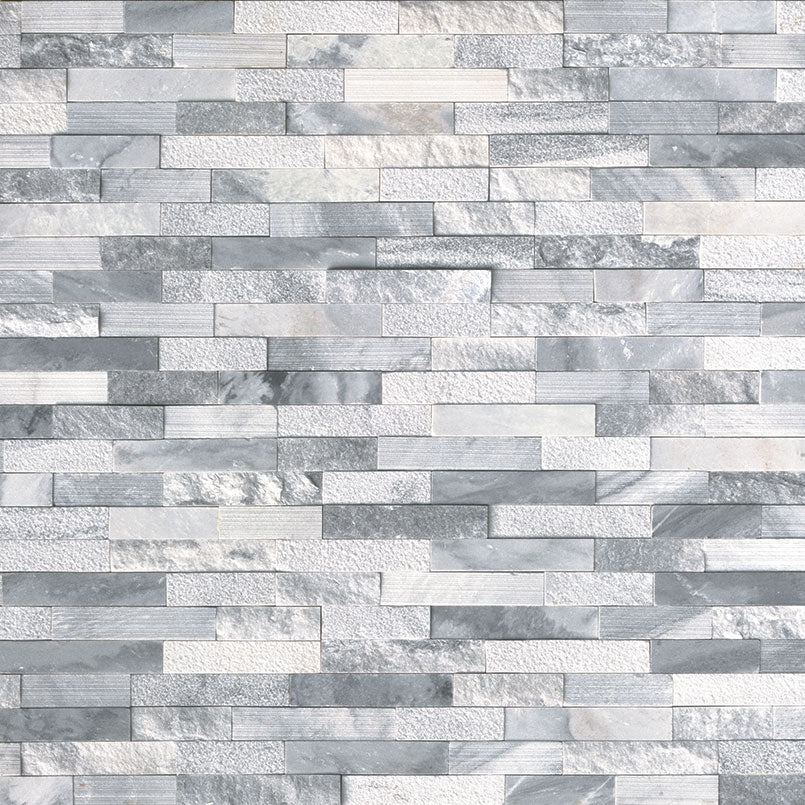 Alaska Gray Multi Finish Stacked Stone Tile