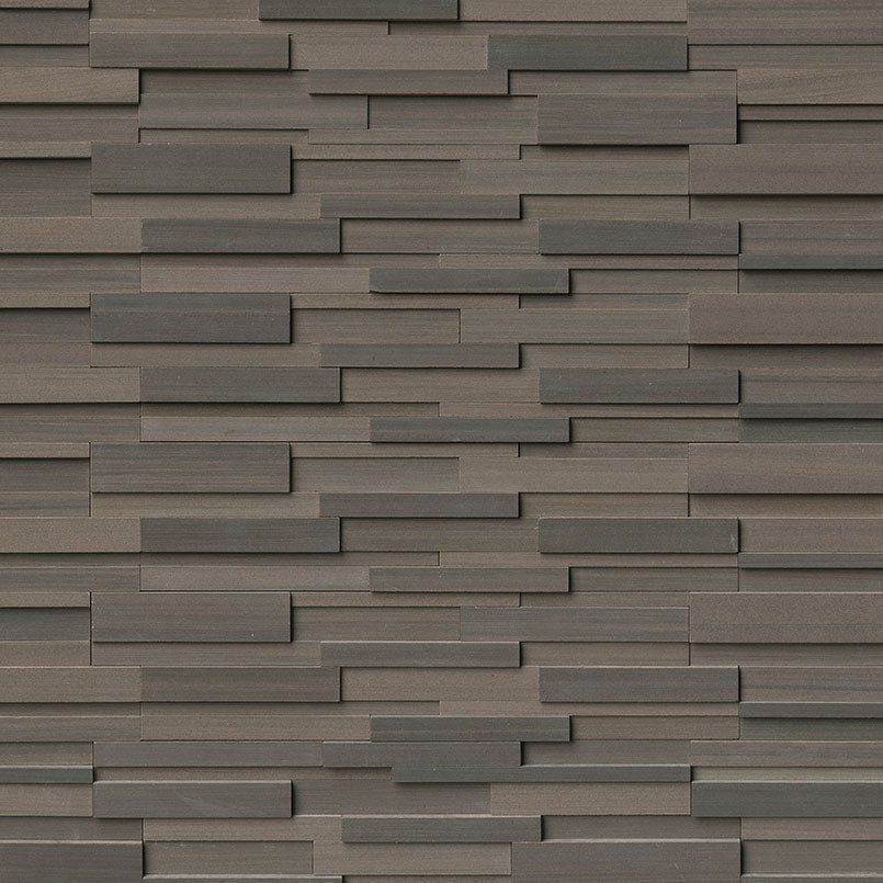 Brown Wave Stacked Stone Tile