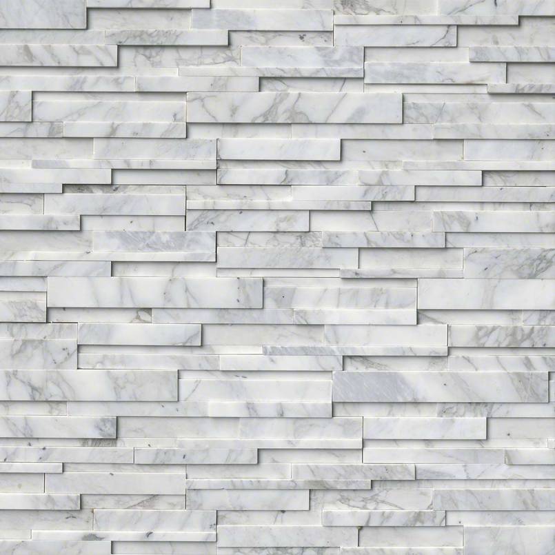 Calacatta Cressa 3d Stacked Stone Tile