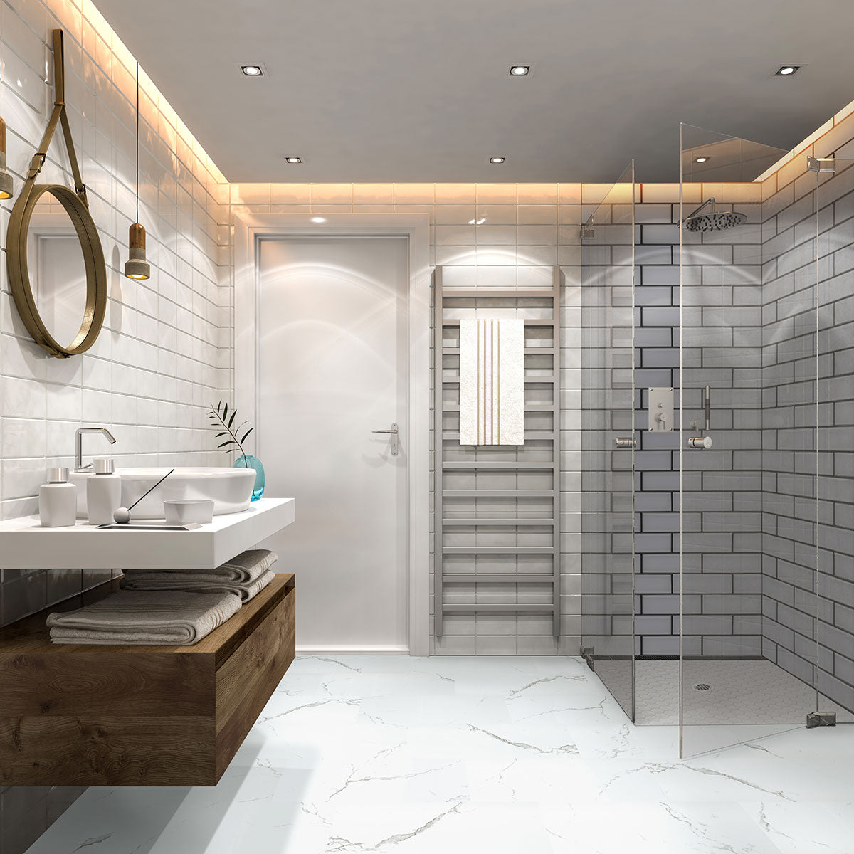 Trecento®Calacatta Serra® Luxury Vinyl Tile