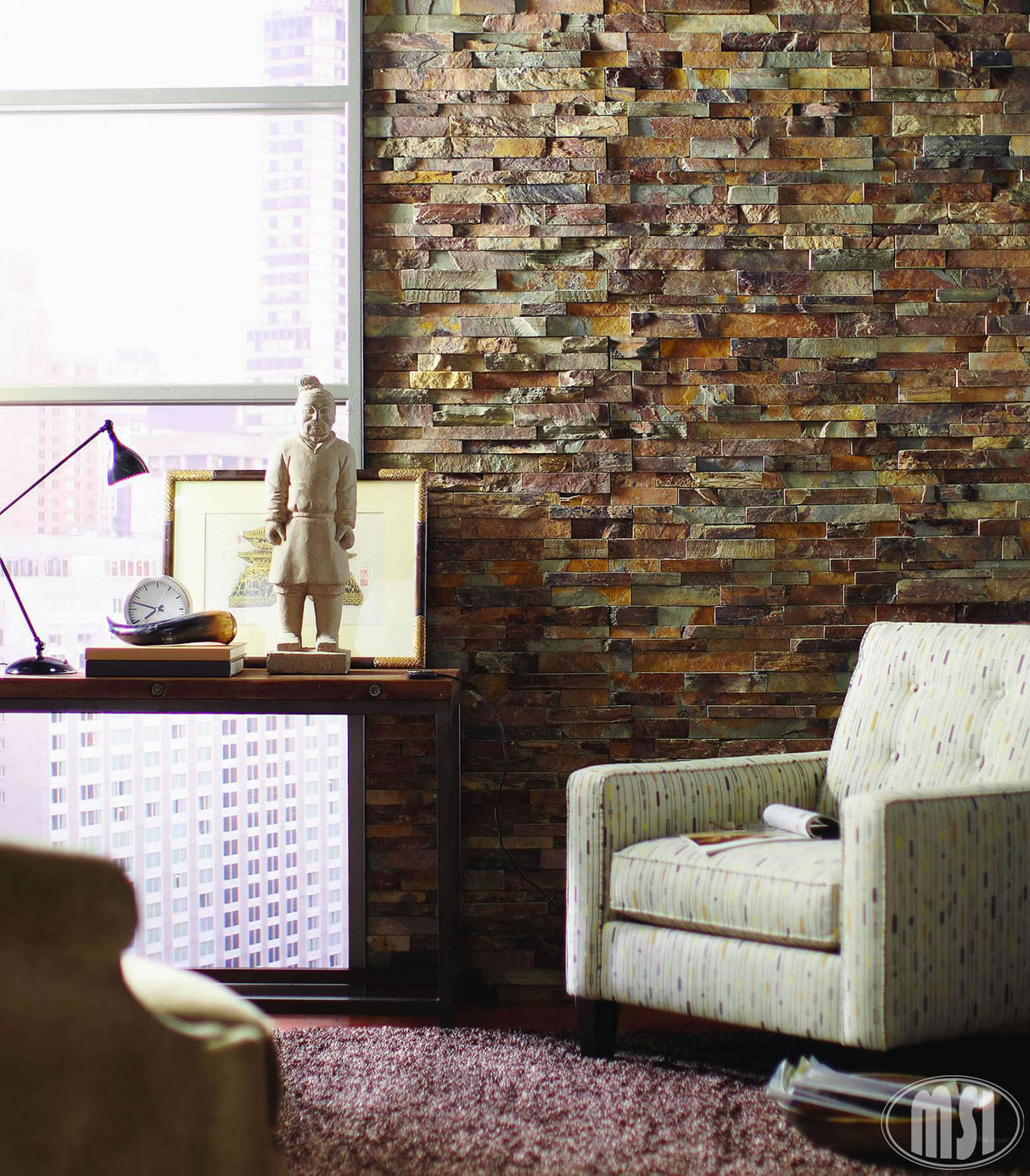 California Gold Stacked Stone Tile