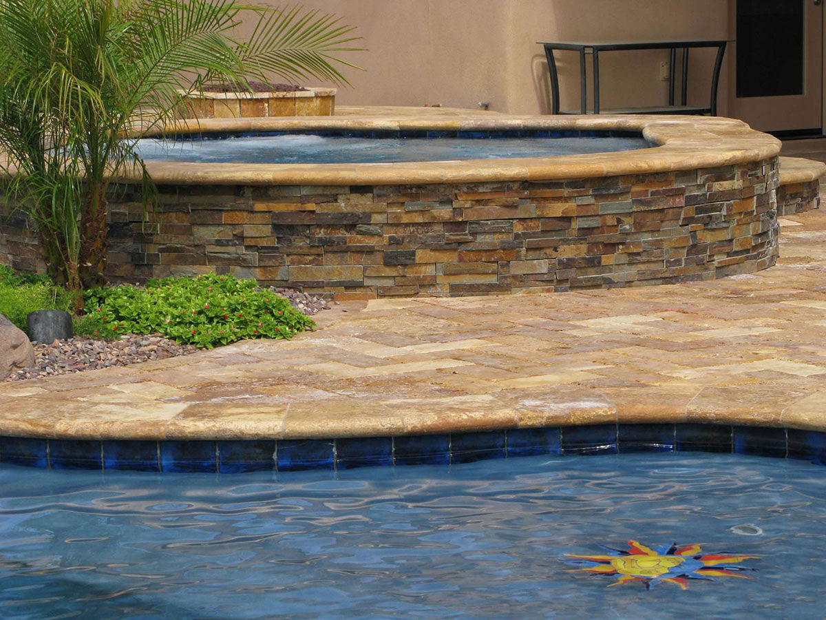 California Gold Stacked Stone Tile
