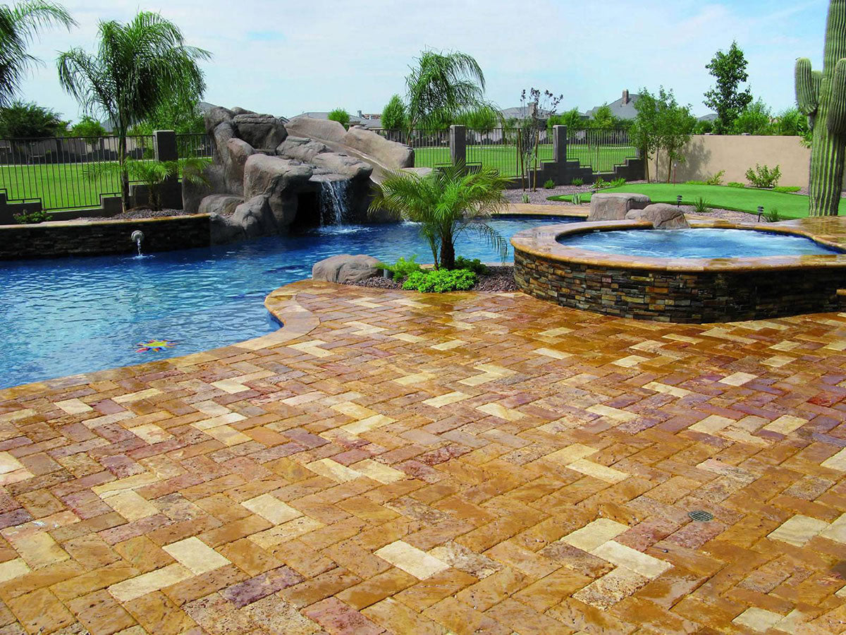 California Gold Stacked Stone Tile