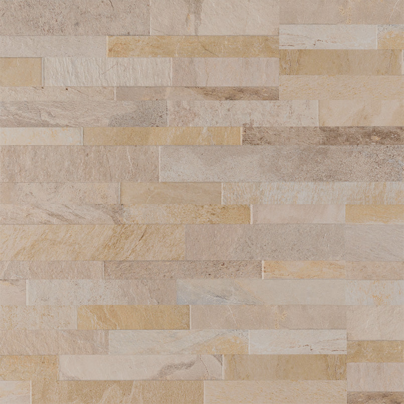 Canyon Cream Stacked Porcelain Tile