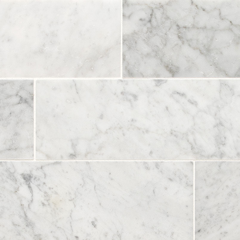 Carrara White Marble Tile 4x12 Tile