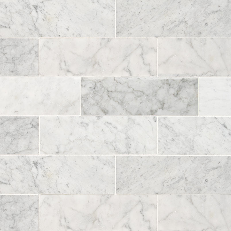 Carrara White Marble Tile 4x12 Tile