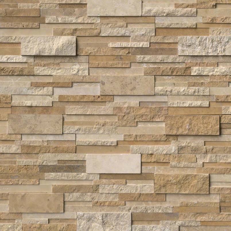 Casa Blend 3d Multi Finish Stacked Stone Tile