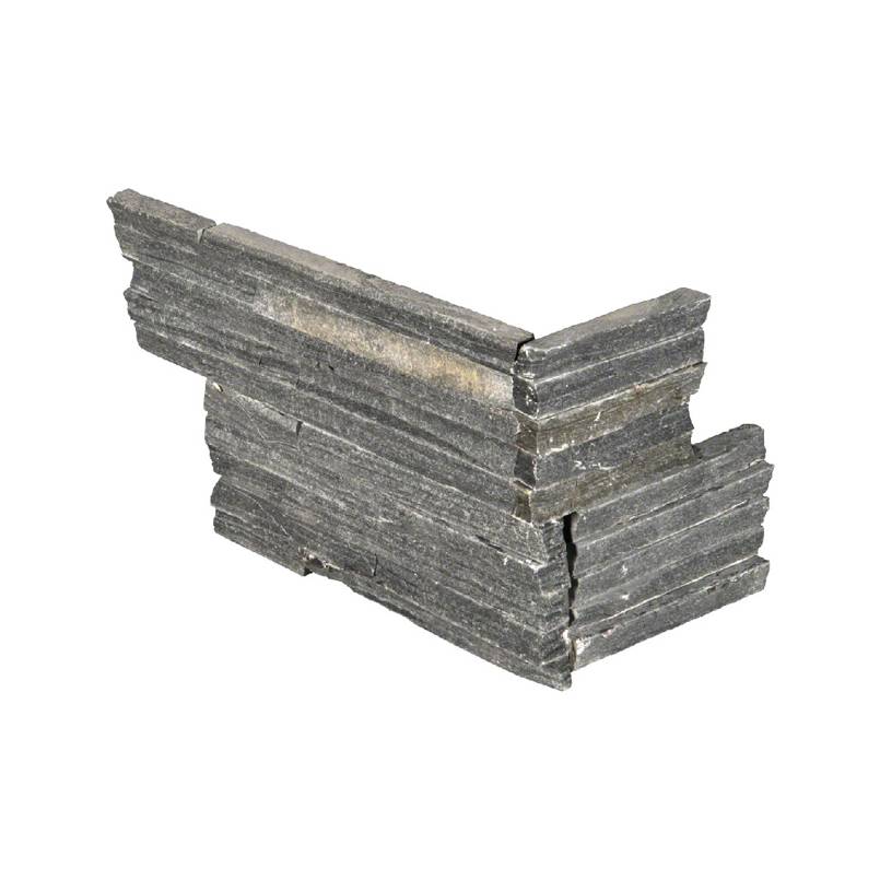 Charcoal Pencil Stacked Stone Tile