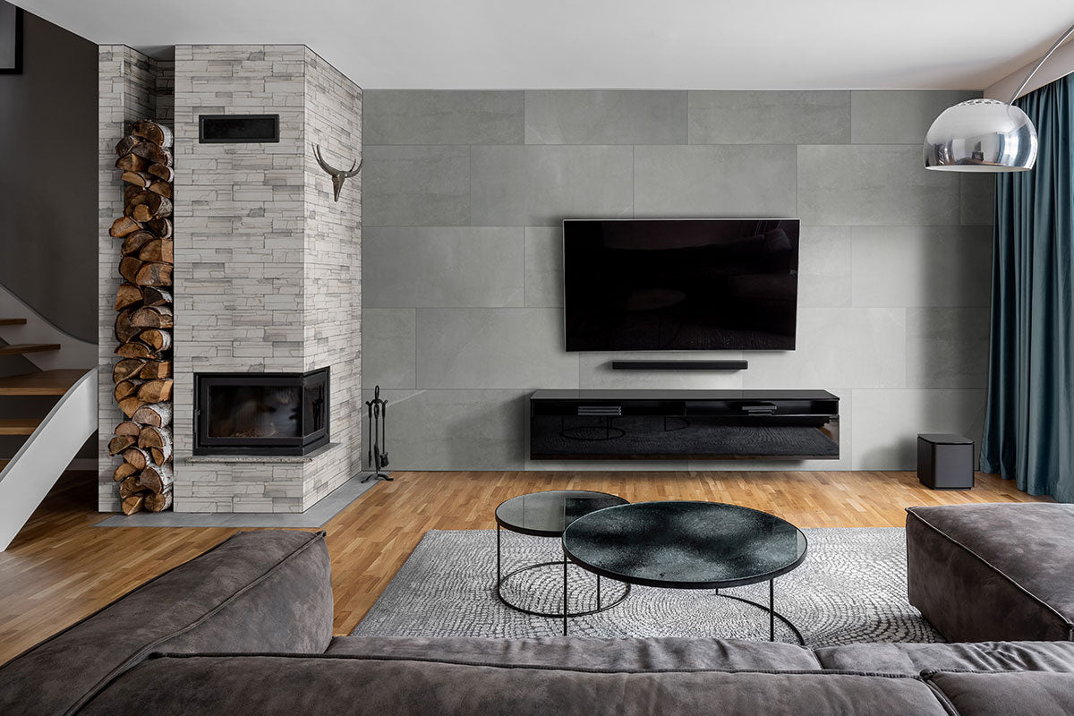 Copen Snow Stacked Stone Tile