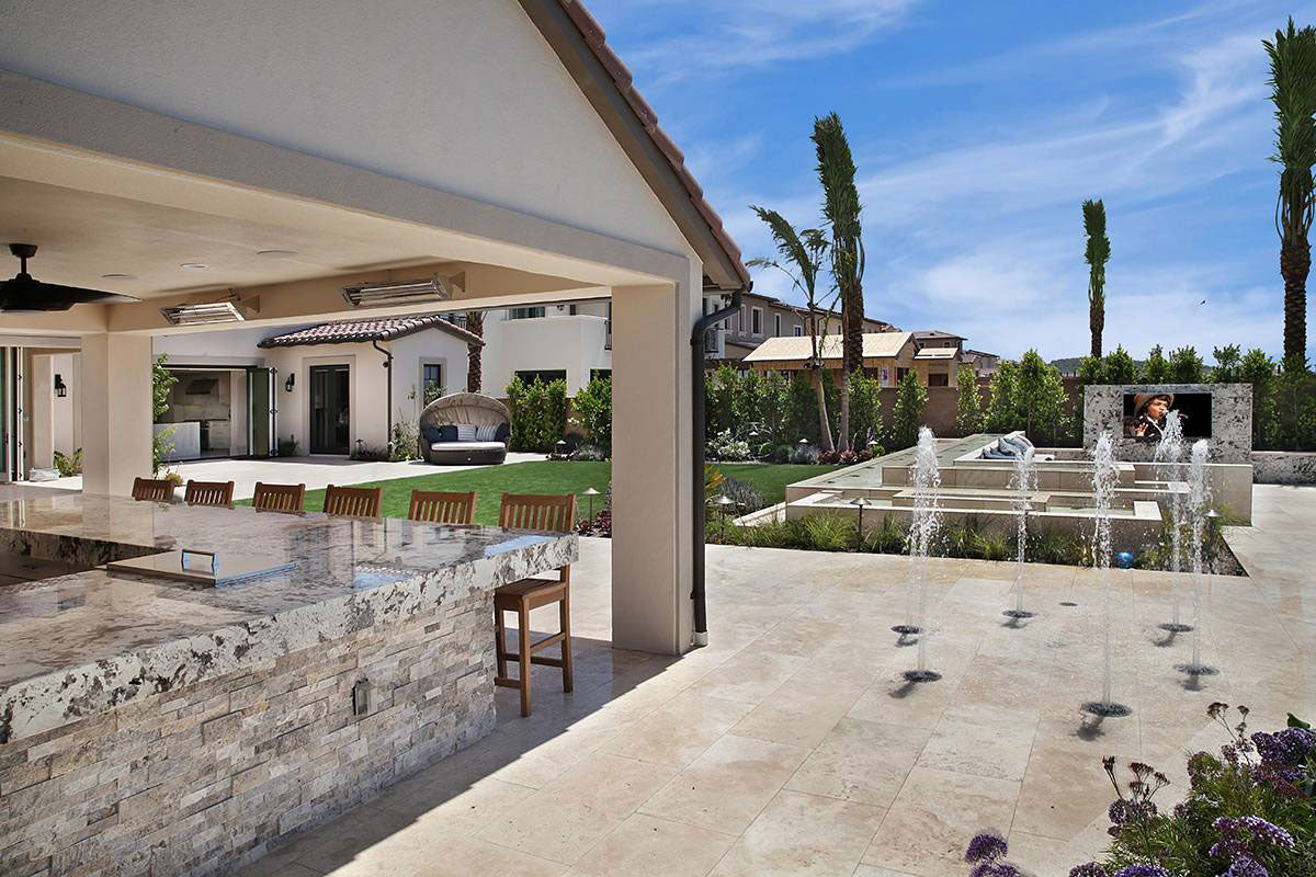 Silver Travertine Stacked Stone Tile