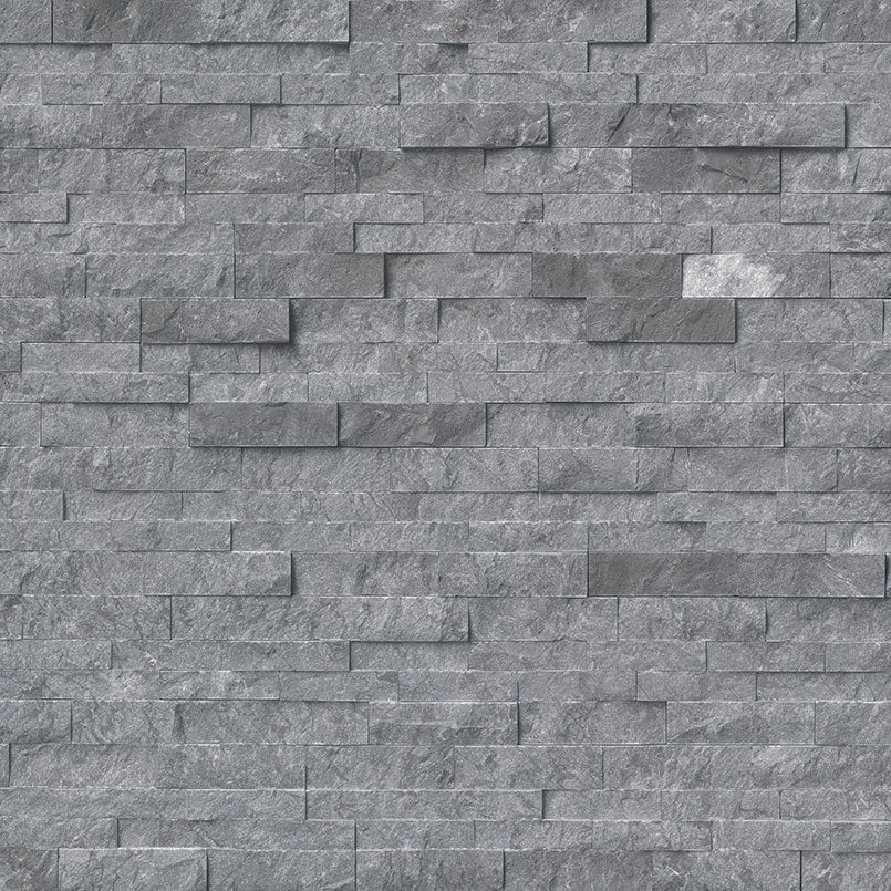 Glacial Grey Marble Stacked Stone Tile