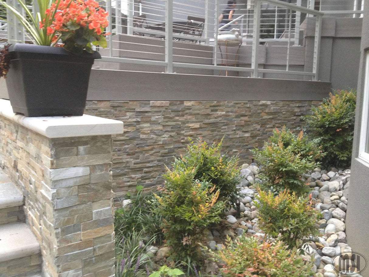 Golden Honey Stacked Stone Tile