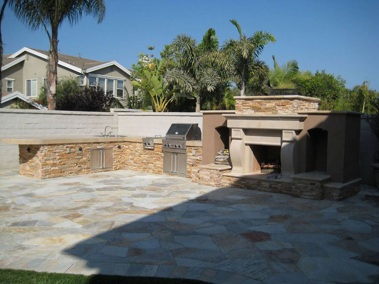 Golden White® Stacked Stone Tile