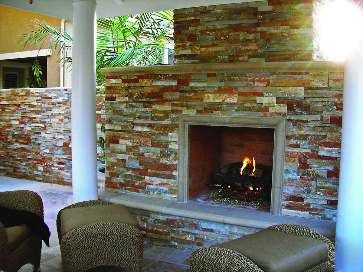 Golden White® Stacked Stone Tile