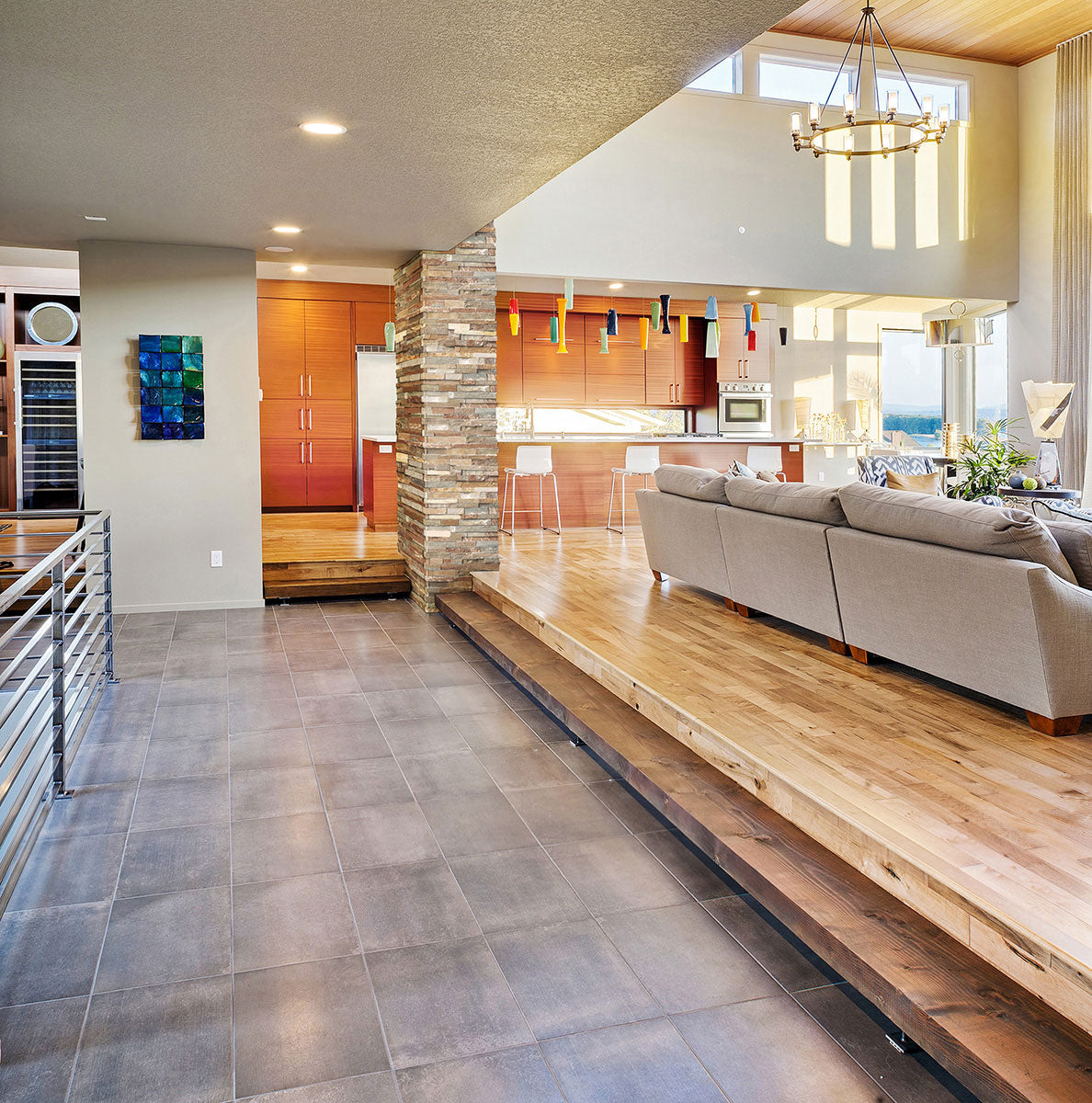 Golden White® Stacked Stone Tile