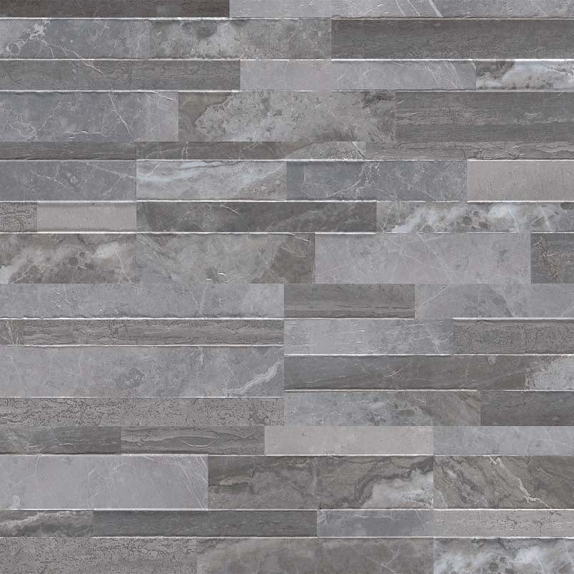 Palisade Grey Stacked Porcelain Tile