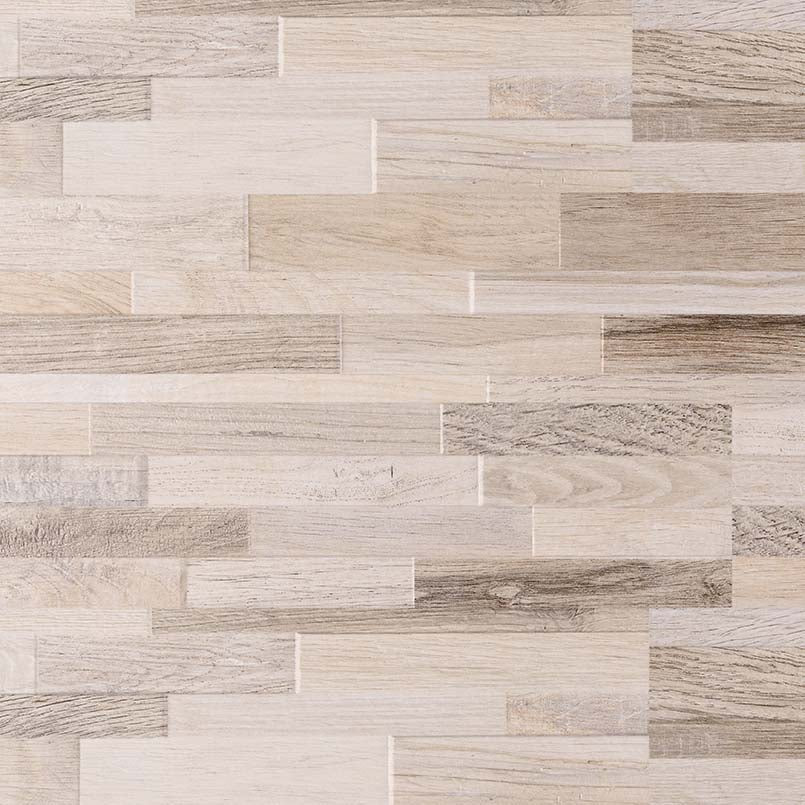 Rainforest Natural Stacked Porcelain Tile