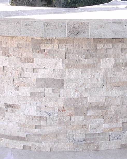 Roman Beige Stacked Stone Tile