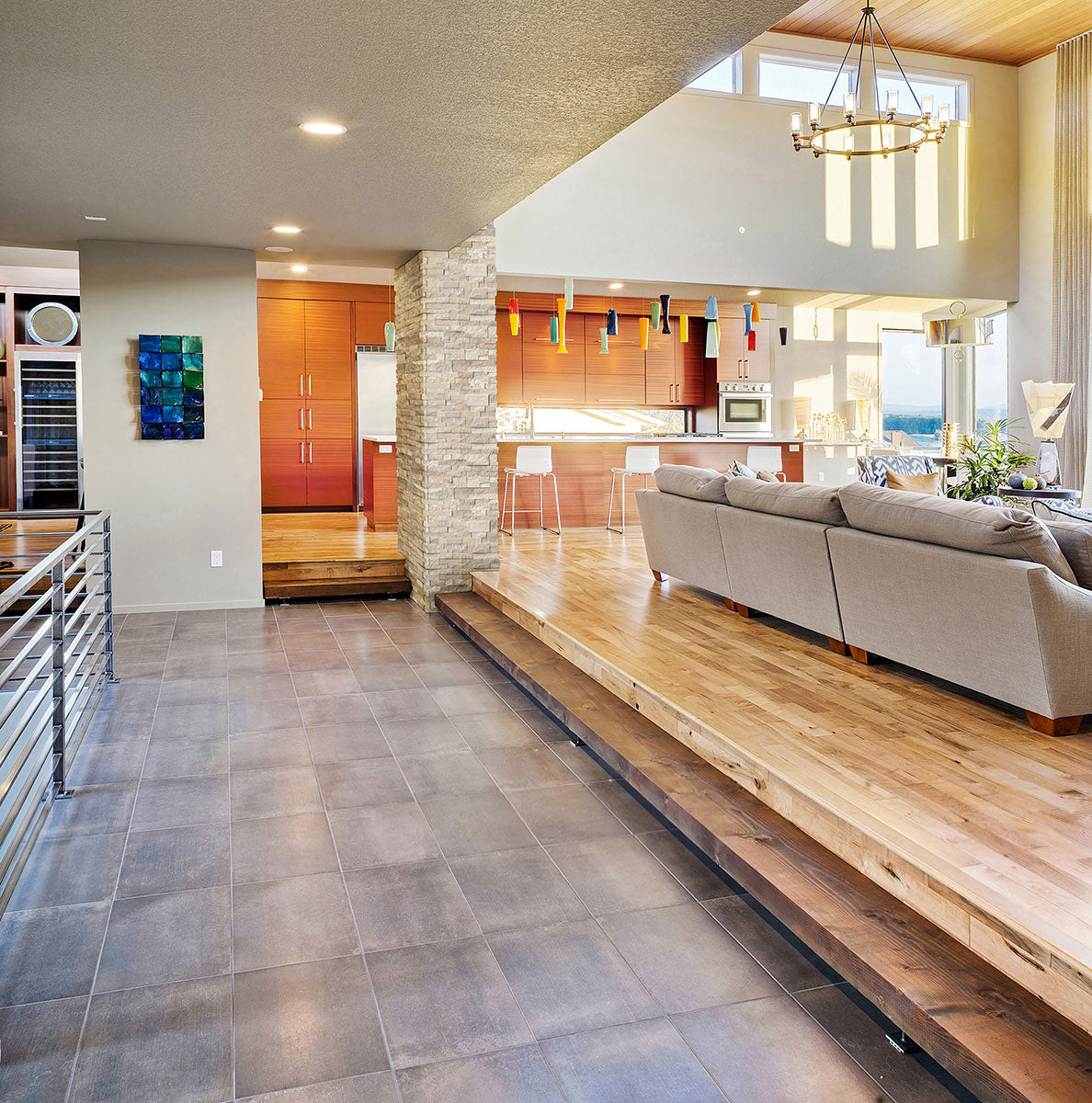Roman Beige Stacked Stone Tile