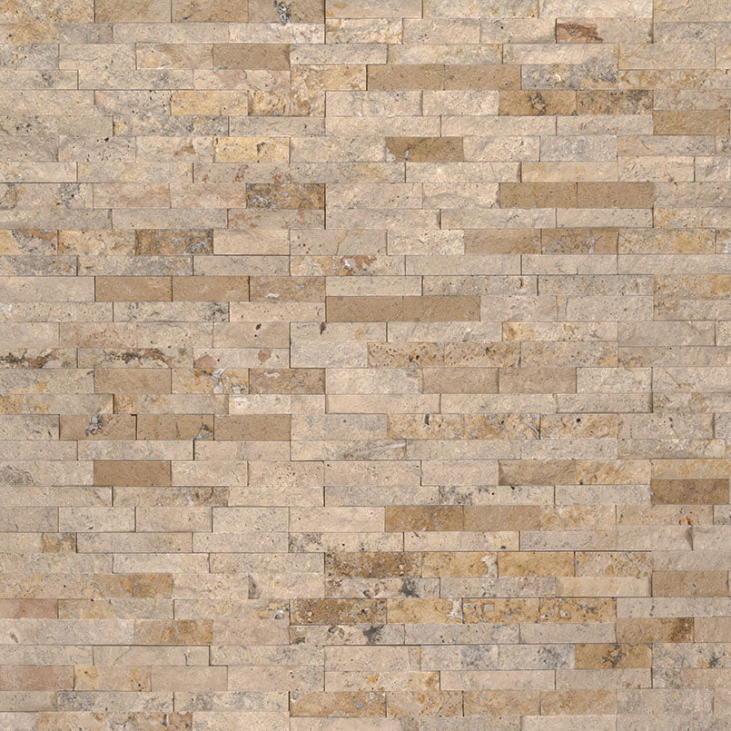Roman Beige Mini Stacked Stone Tile