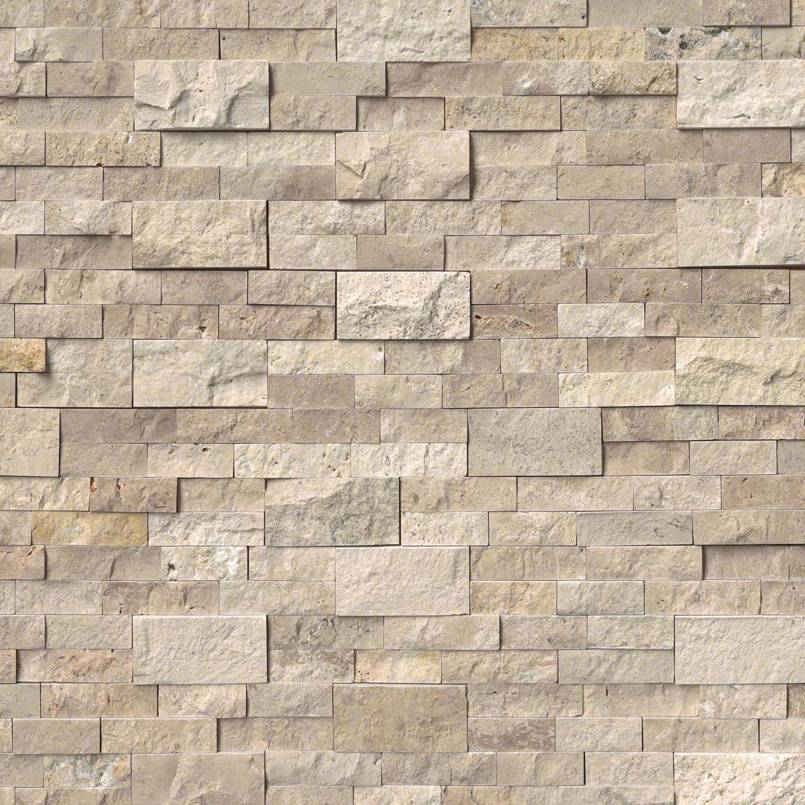 Roman Beige Stacked Stone Tile