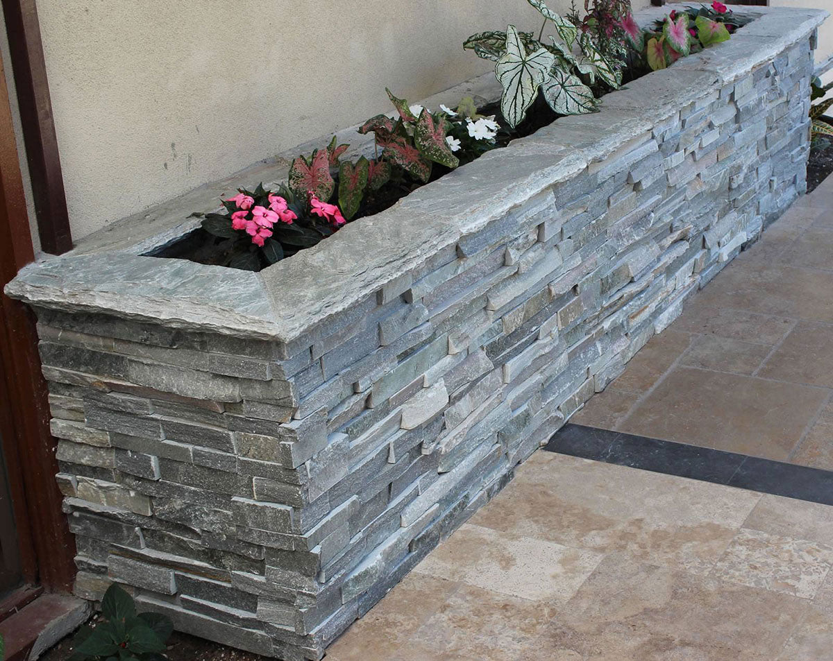 Sierra Blue Stacked Stone Tile