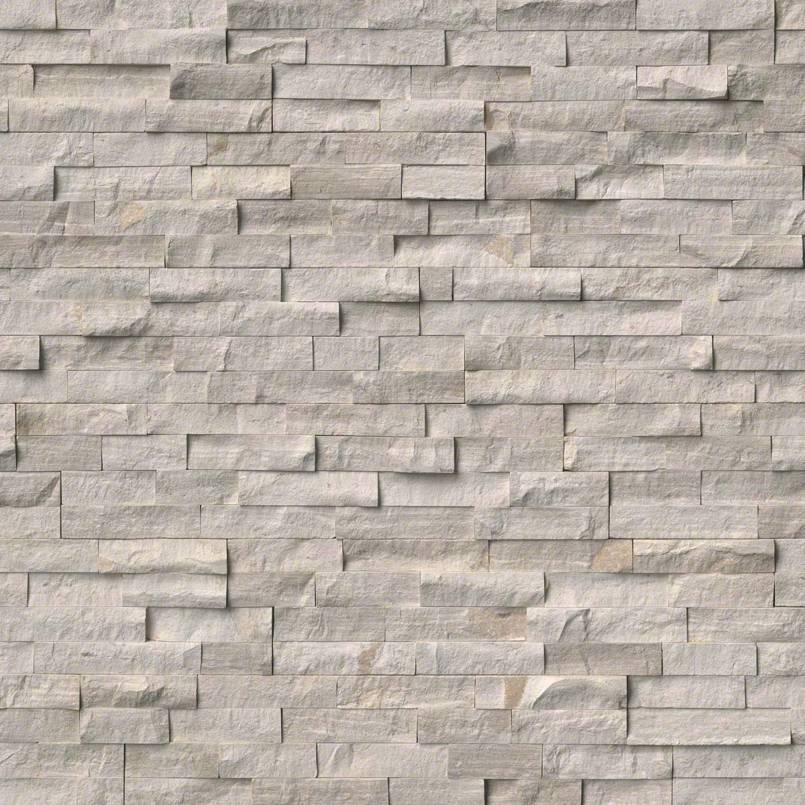 White Oak Splitface Stacked Stone Tile