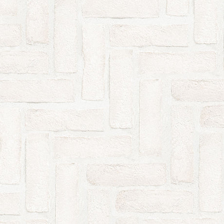 Alpine White Clay Brick Tile  - Herringbone Tile
