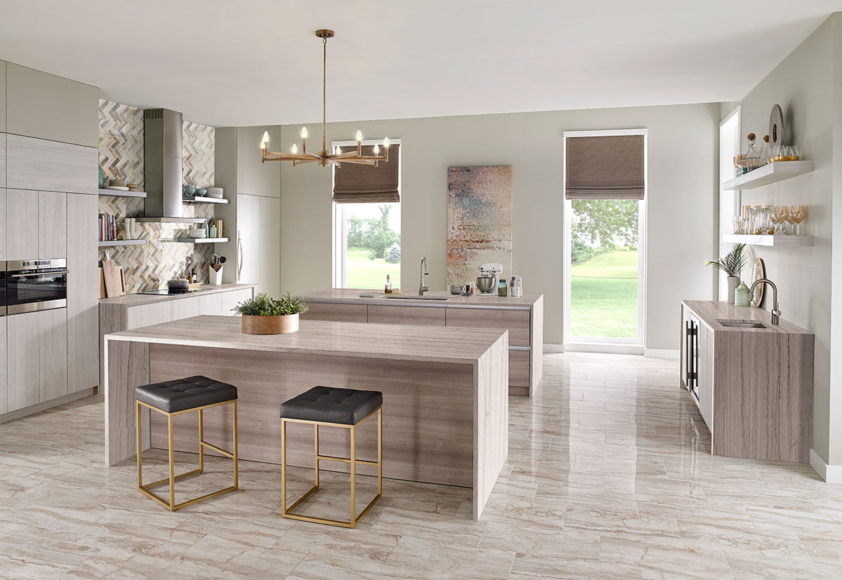 Angora Polished Herringbone Tile