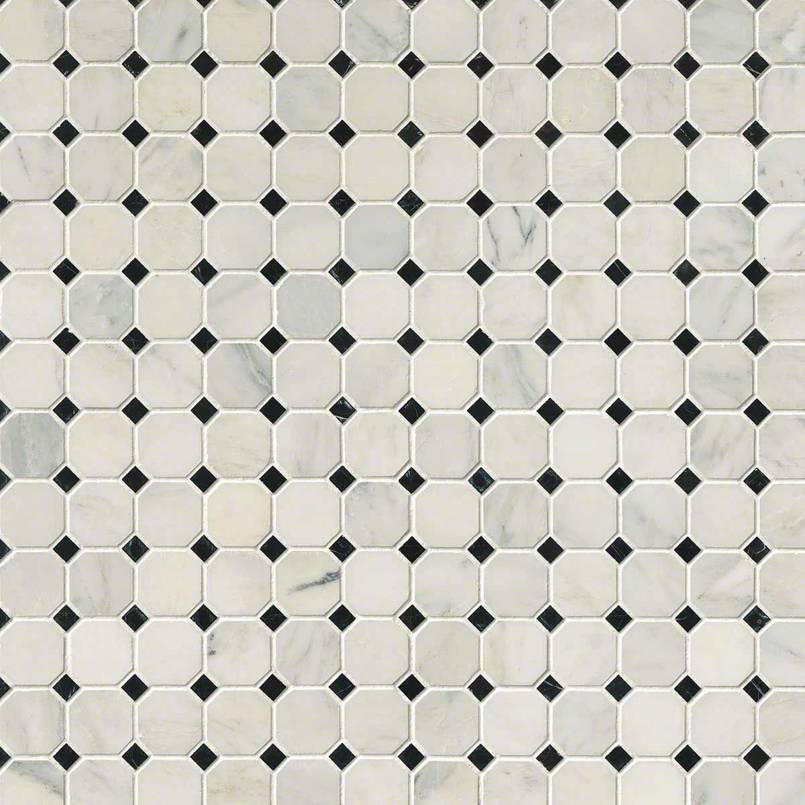 Arabescato Cararra Octagon Tile