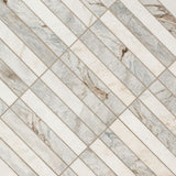 Arabescato Venato White 2x12 Stack Hon Tile