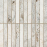 Arabescato Venato White 2x12 Stack Hon Tile