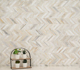 Athena Gold Chevron Pattern Honed Tile