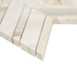 Athena Gold Chevron Pattern Honed Tile