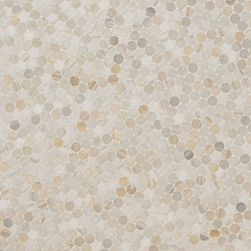 Athena Gold Pennyround Tile