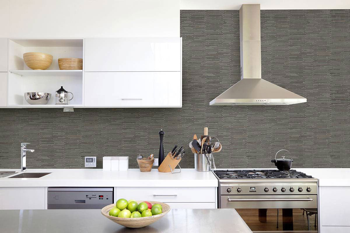 Basalt Blue Bamboo Pattern Tile