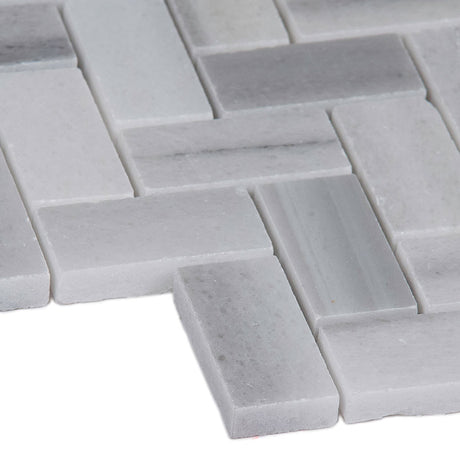 Bergamo Marble Herringbone Tile