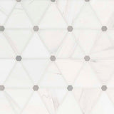 Bianco Dolomite Pinwheel Tile