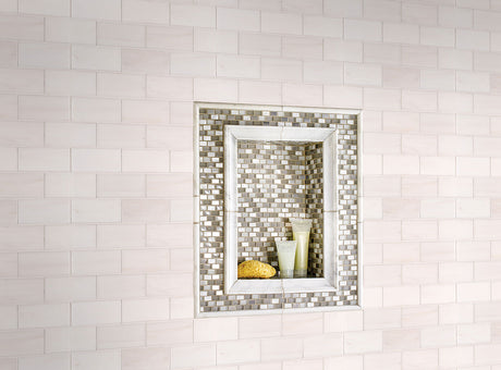 Bianco Dolomite Polished Subway Tile 3x6 Tile