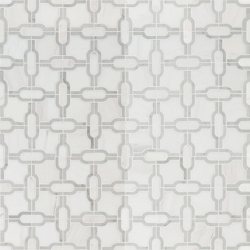 Bianco Gridwork Polished Tile