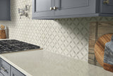 Bianco Starlite Marble Geometric Tile
