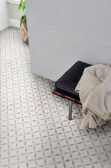 Bianco Starlite Marble Geometric Tile