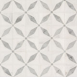 Bianco Starlite Marble Geometric Tile