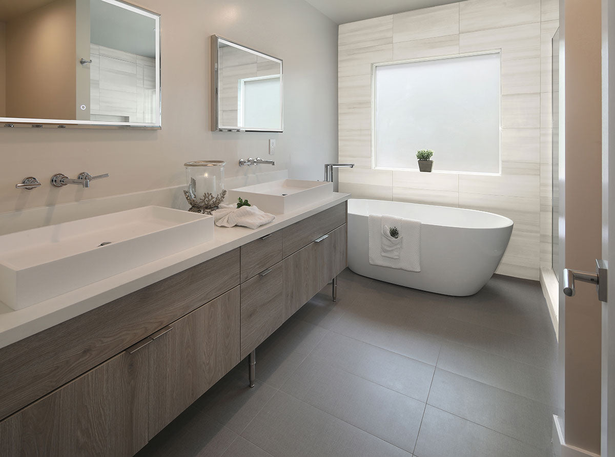Watercolor Bianco Porcelain Tile