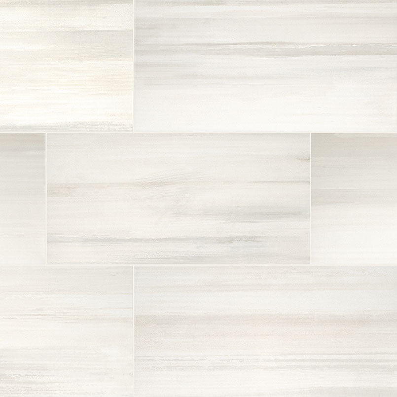Watercolor Bianco Porcelain Tile