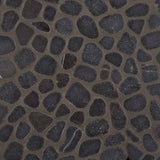 Black Marble Pebbles Tumbled Tile
