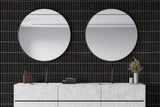 Black Matte 1x6 Stack Pattern Tile