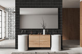Black Matte 1x6 Stack Pattern Tile